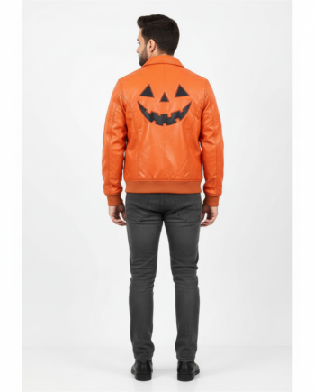 Jack O Lantern Halloween Leather Jacket - Modajacket