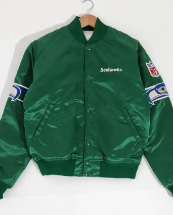 Seattle Seahawks 1990s Green Satin Varsity Jacket - Modajacket