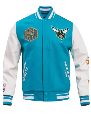 Charlotte Hornets 2023/24 City Edition Teal Varsity Jacket - Modajacket