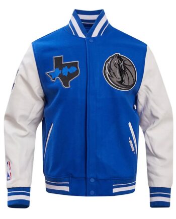 Dallas Mavericks 2023/24 City Edition Royal Varsity Jacket - Modajacket