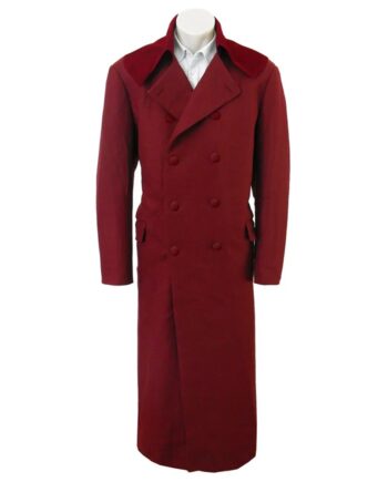 Doctor Who Fourth Doctor Maroon Trench Coat - Modajacket