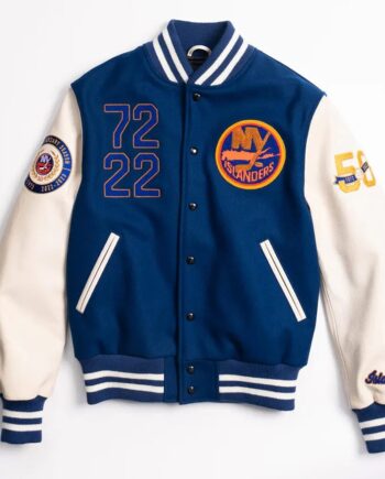 NY Islanders 50th Anniversary Varsity Jacket - Modajacket