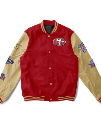 San Francisco 49ers 5x Champions Varsity Jacket - Modajacket