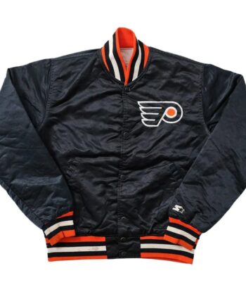 Philadelphia Flyers 80s Black Jacket - Modajacket