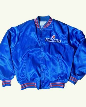80s Washington Bullets Blue Jacket - Modajacket