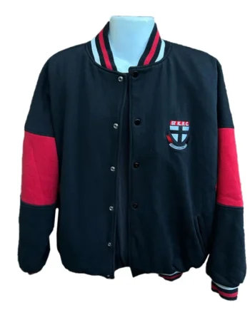 St Kilda Saints 90s Varsity Fleece Jacket - Modajacket