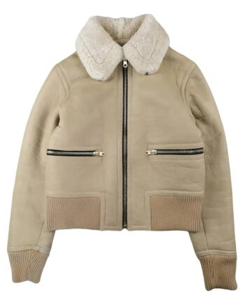 Superman & Lois Emmanuelle Chriqui Shearling Leather Jacket - Modajacket