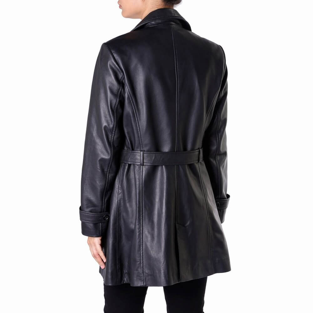 The Batman Zoe Kravitz Belted Coat 2 The Batman Zoe Kravitz Belted Coat