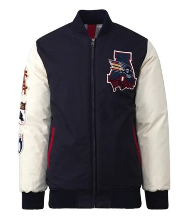 Adelaide Crows Collegiate Navy and White Varsity Jacket - Modajacket