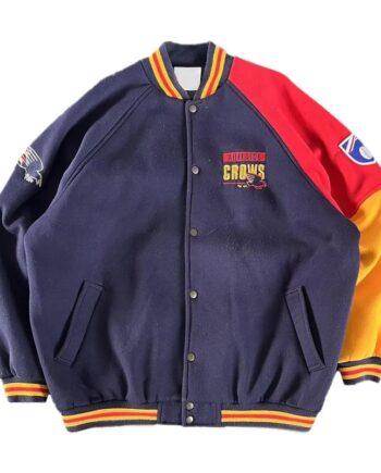 Adelaide Crows Color Block Varsity Fleece Jacket - Modajacket