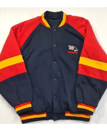Adelaide Crows Navy and Red Varsity Wool Jacket - Modajacket