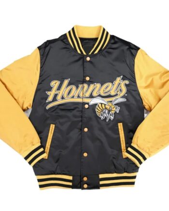 Alabama State Hornets Black and Gold Varsity Jacket - Modajacket