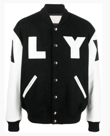 Alyx Black and White Varsity Jacket - Modajacket