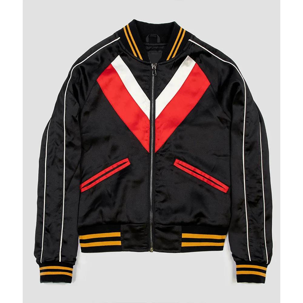 Obliterated Paola Lázaro Bomber Jacket 1 Obliterated Paola Lázaro Bomber Jacket - Modajacket