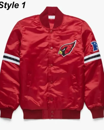Starter Arizona Cardinals Red/Black Satin Jacket - Modajacket
