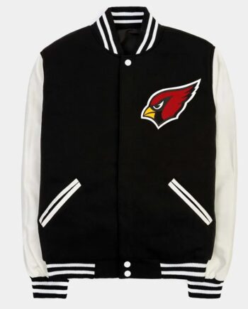 Arizona Cardinals Black and White Varsity Jacket - Modajacket