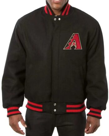 Arizona Diamondbacks Wool Black Varsity Jacket - Modajacket