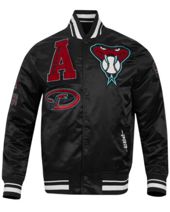 Arizona Diamondbacks Mashup Classic Rib Satin Jacket - Modajacket