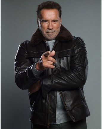 World of Tanks Arnold Schwarzenegger Leather Jacket - Modajacket
