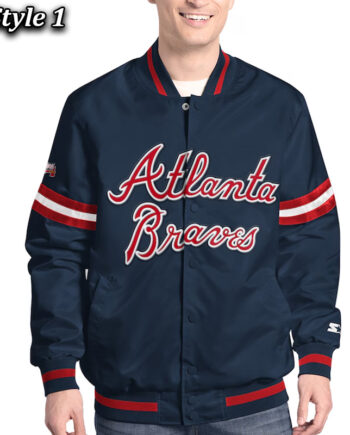 Atlanta Braves Scout Varsity Satin Jacket - Modajacket