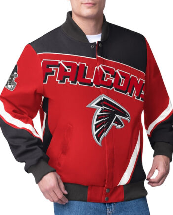 Atlanta Falcons Maximum Racing Red Jacket - Modajacket