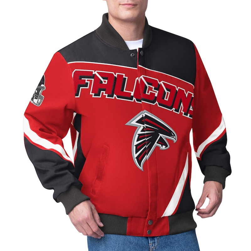Atlanta Falcons Maximum Racing Red Jacket 1 Atlanta Falcons Maximum Racing Red Jacket - Modajacket