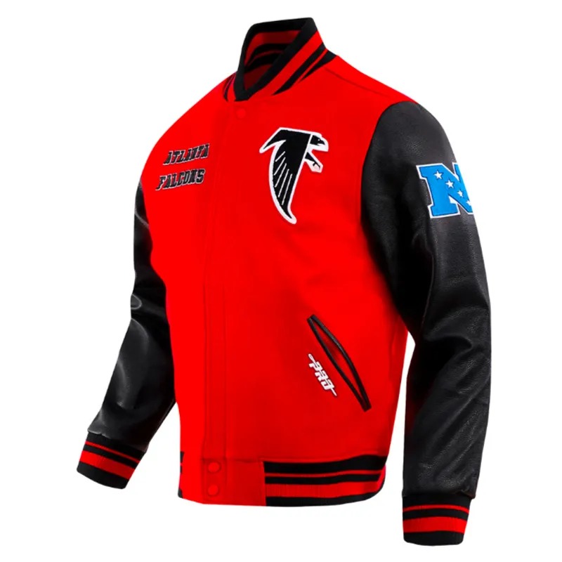 Retro Atlanta Falcons Classic Rib Varsity Jacket 2 Retro Atlanta Falcons Classic Rib Varsity Jacket