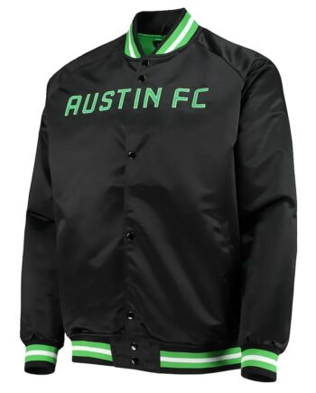 Austin FC Black Satin Jacket - Modajacket