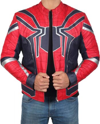 Spiderman Avengers Infinity War Leather Jacket - Modajacket