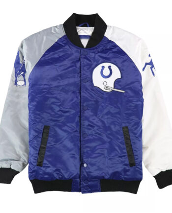 Baltimore Colts The Reliever Varsity Satin Jacket - Modajacket
