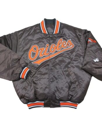Vintage Baltimore Orioles Black Satin Jacket - Modajacket