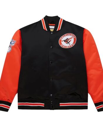 Baltimore Orioles Primetime Vintage Logo Satin Jacket - Modajacket