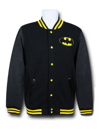 Varsity Batman Black Fleece Classic Logo Jacket - Modajacket