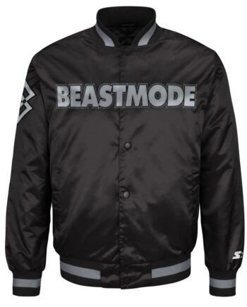 Beast Mode Black Bomber Jacket - Modajacket