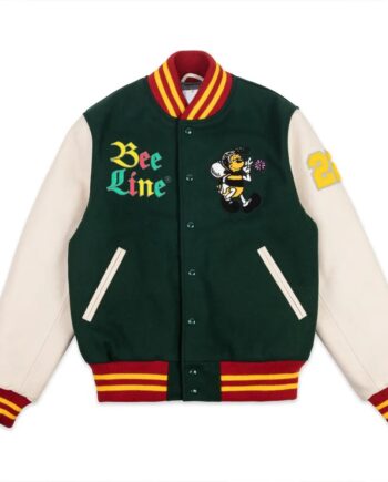 Bee Line Green Varsity Jacket - Modajacket