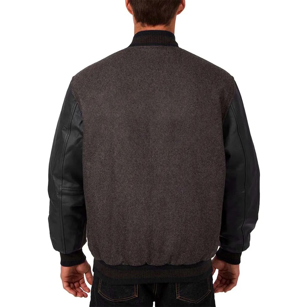 Black/Charcoal Chicago White Sox Varsity Jacket 2 Black/Charcoal Chicago White Sox Varsity Jacket