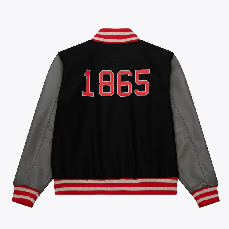 Clark Atlanta University Panthers Homecoming Black Varsity Jacket 2 Clark Atlanta University Panthers Homecoming Black Varsity Jacket