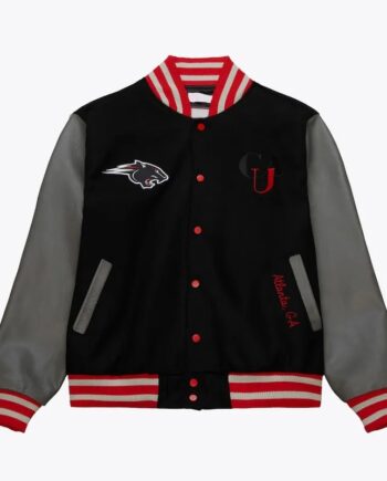 Clark Atlanta University Panthers Homecoming Black Varsity Jacket - Modajacket