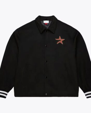 Houston Astros Oversweep Black Varsity Wool Jacket - Modajacket