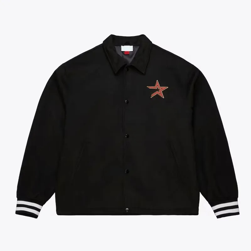 Houston Astros Oversweep Black Varsity Wool Jacket 1 Houston Astros Oversweep Black Varsity Wool Jacket - Modajacket