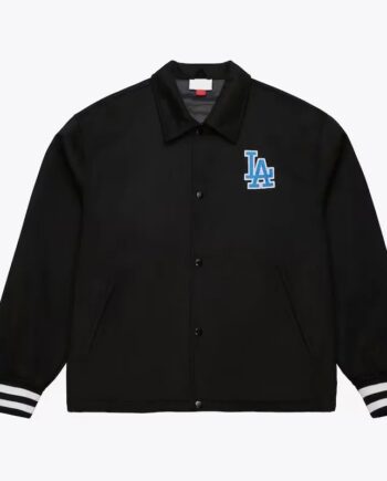 LA Dodgers Oversweep Black Varsity Wool Jacket - Modajacket