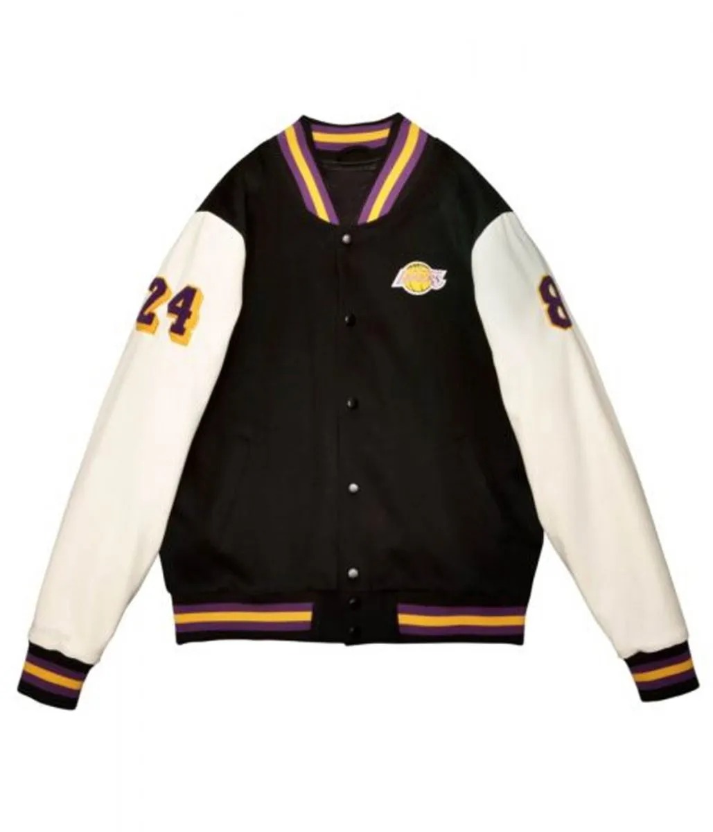 LA Lakers Black Mamba Hall of Fame Kobe Bryant Varsity Jacket 1 LA Lakers Black Mamba Hall of Fame Kobe Bryant Varsity Jacket - Modajacket