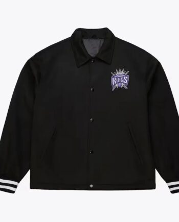 Sacramento Kings Oversweep Black Varsity Wool Jacket - Modajacket