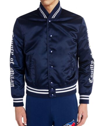 Toronto Blue Jays Camp of Milan Blue Bomber Jacket - Modajacket