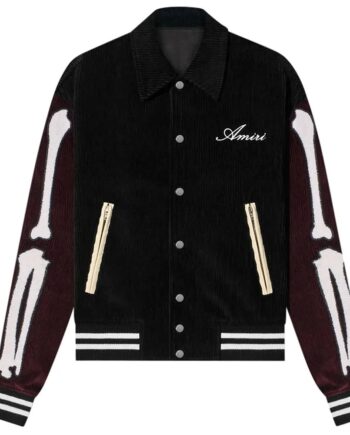 Bones Amiri Corduroy Varsity Jacket - Modajacket