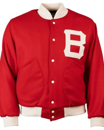 Red 1939 Boston Bees Varsity Wool Jacket - Modajacket