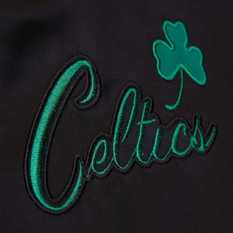Boston Celtics Black Out Satin Jacket 5 Boston Celtics Black Out Satin Jacket