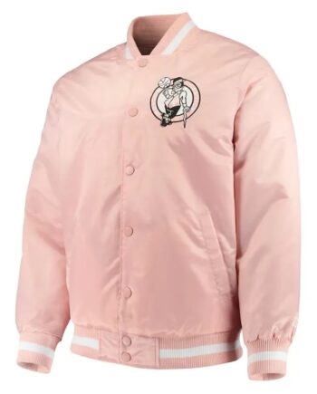 Boston Celtics Pink Satin Jacket - Modajacket