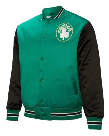 Primetime Boston Celtics Green and Black Varsity Jacket - Modajacket
