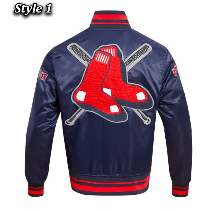 Boston Red Sox Mashup Classic Rib Satin Jacket 4 Boston Red Sox Mashup Classic Rib Satin Jacket